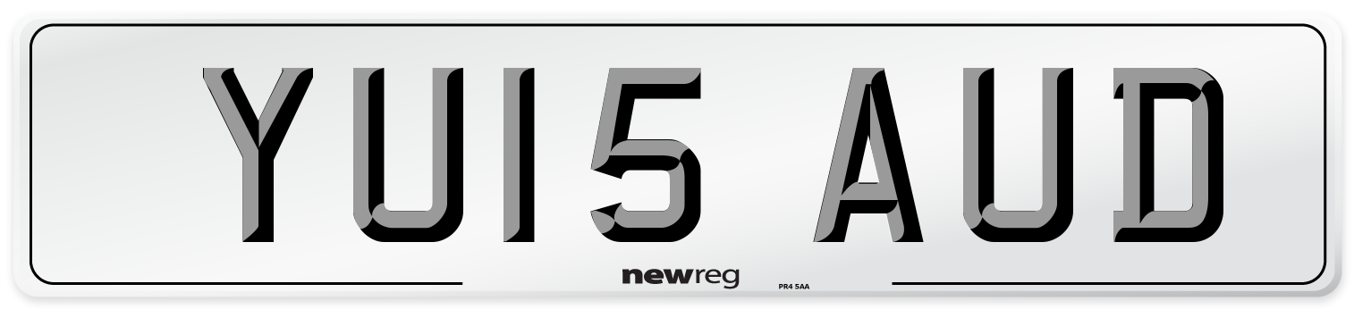 YU15 AUD Number Plate from New Reg